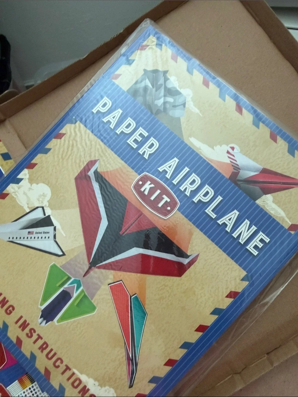 Paper Airplane Kit – Red and Multicolor Folding Planes